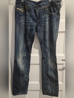 Diesel Men’s Bootcut Jeans - Dark Blue Wash